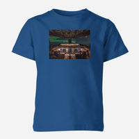 Thumbnail for Boeing 777 Cockpit Designed Children T-Shirts