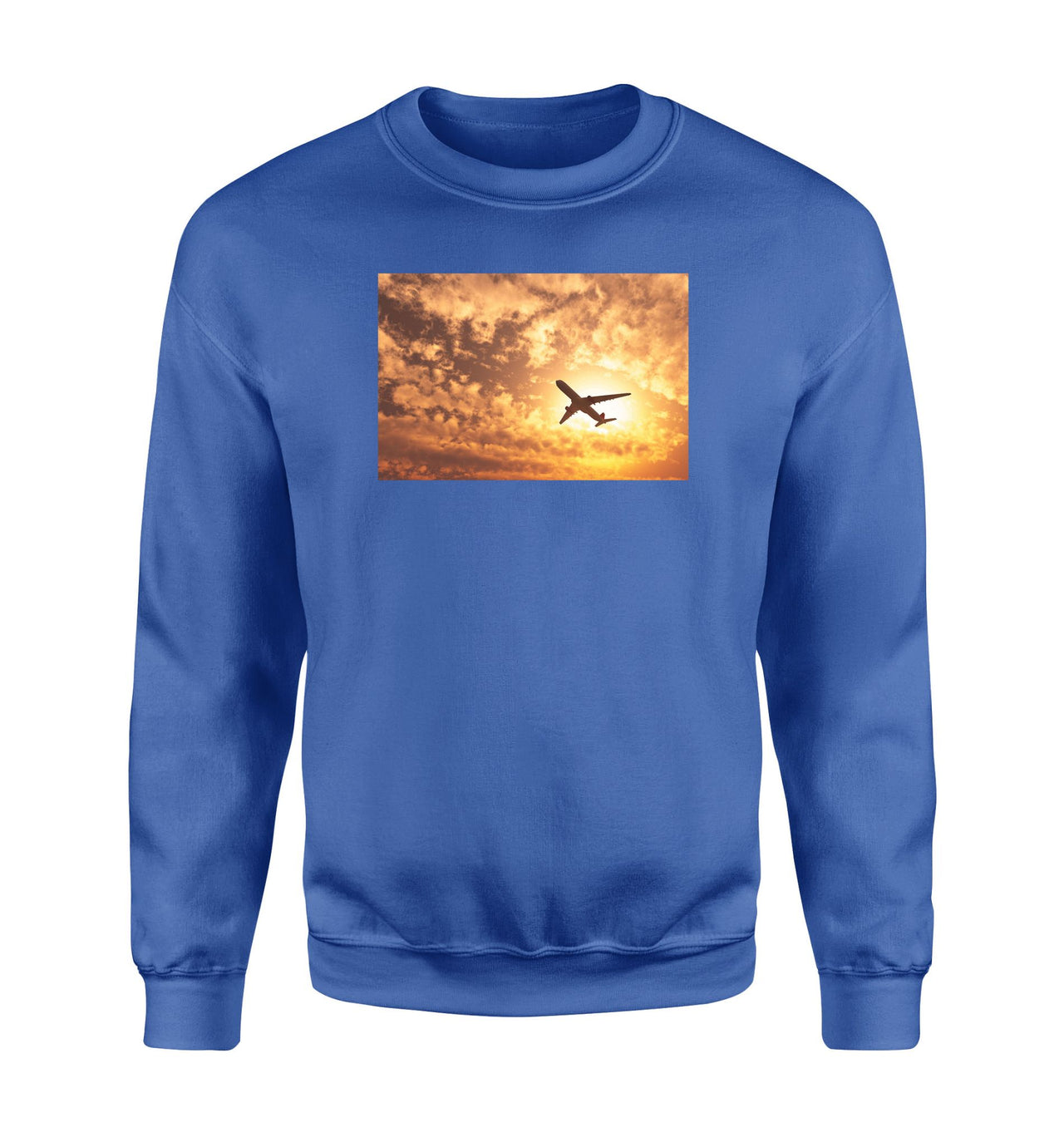 Plane Passing By Designed Sweatshirts