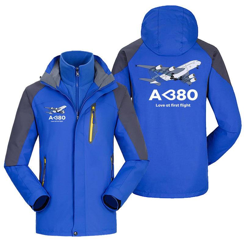 Airbus A380 Love at first flight Designed Thick Skiing Jackets