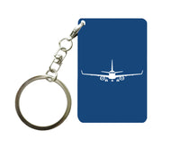 Thumbnail for Embraer E-190 Silhouette Plane Designed Key Chains