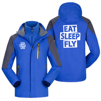 Thumbnail for Eat Sleep Fly Designed Thick Skiing Jackets