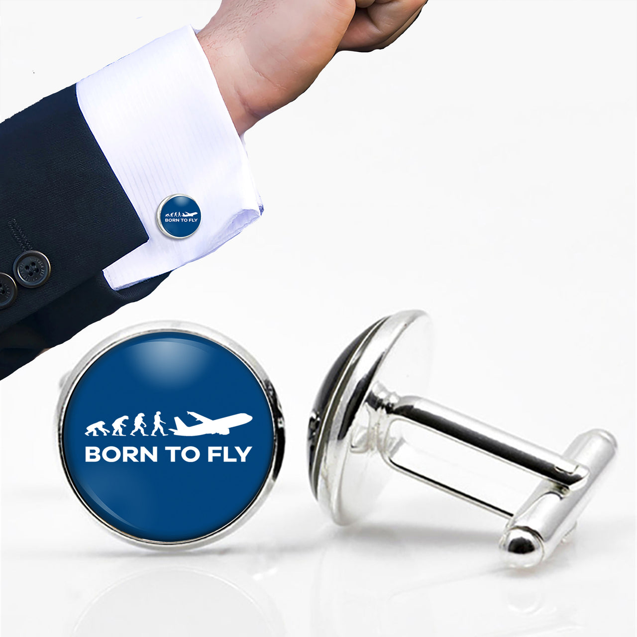 Born To Fly Designed Cuff Links