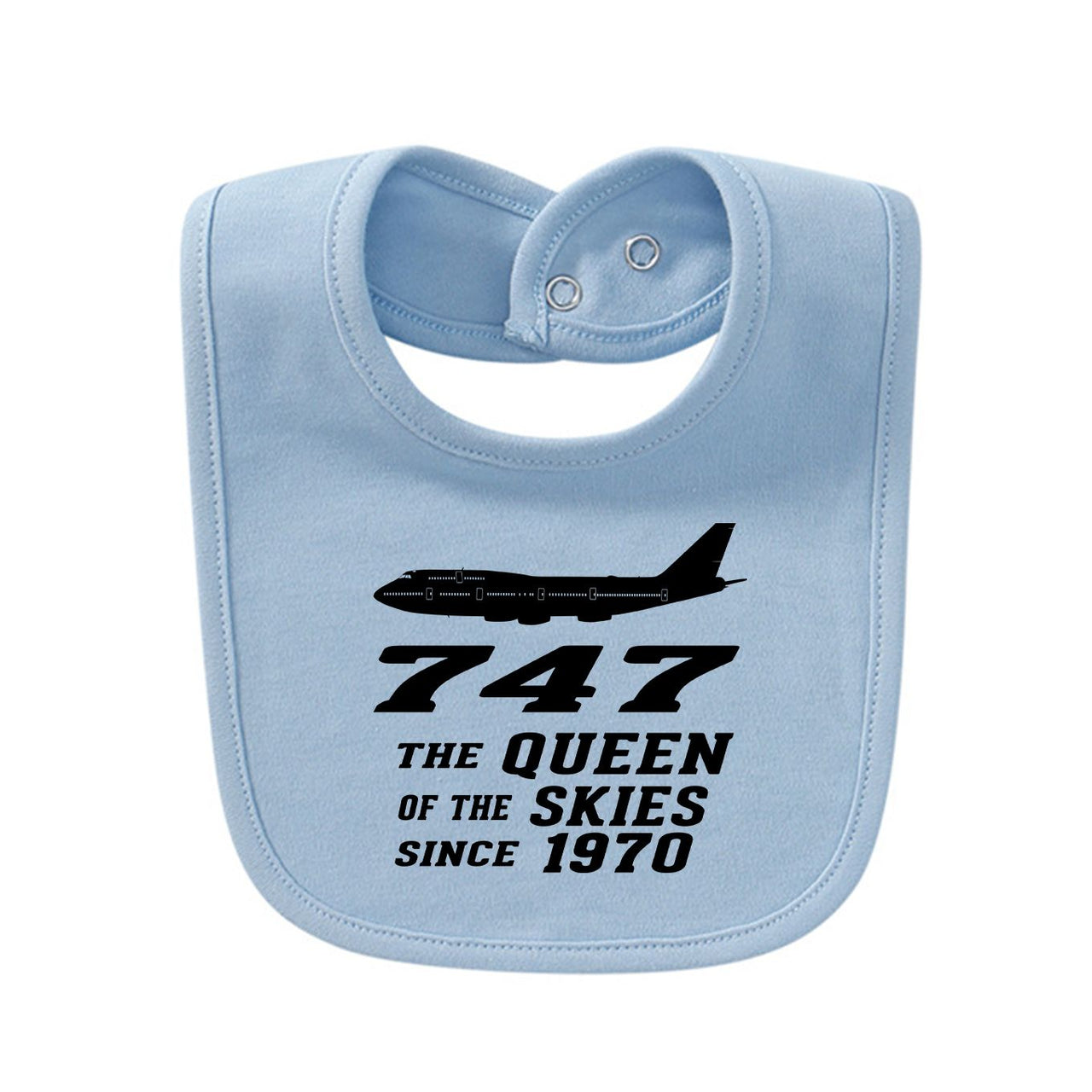 Boeing 747 - Queen of the Skies (2) Designed Baby Saliva & Feeding Towels