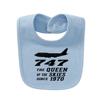 Thumbnail for Boeing 747 - Queen of the Skies (2) Designed Baby Saliva & Feeding Towels
