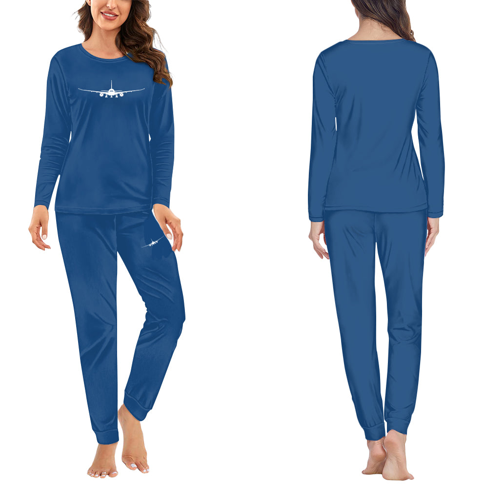 Boeing 787 Silhouette Designed Women Pijamas