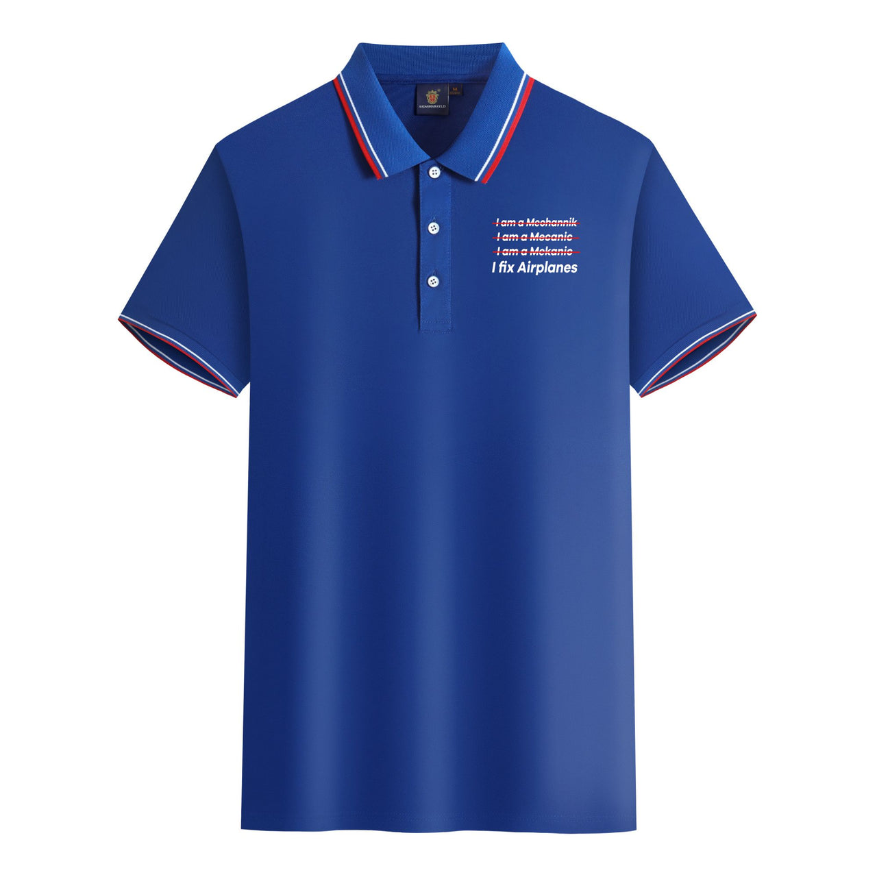 I Fix Airplanes Designed Stylish Polo T-Shirts