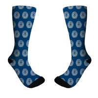 Thumbnail for Aviation Finger Print Designed Socks