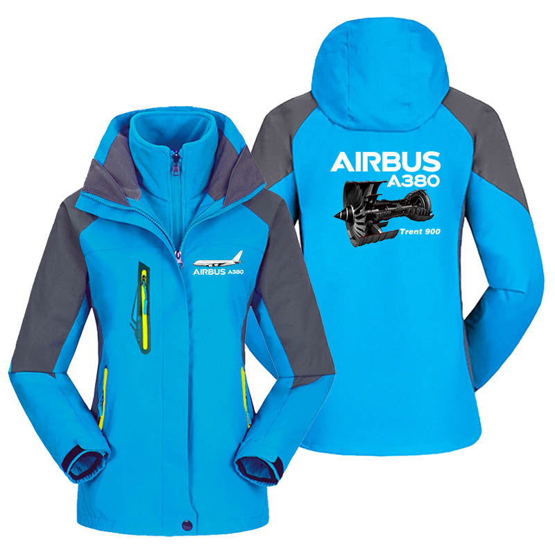 Airbus A380 & Trent 900 Engine Designed Thick "WOMEN" Skiing Jackets