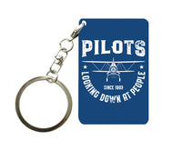 Thumbnail for Pilots Looking Down at People Since 1903 Designed Key Chains