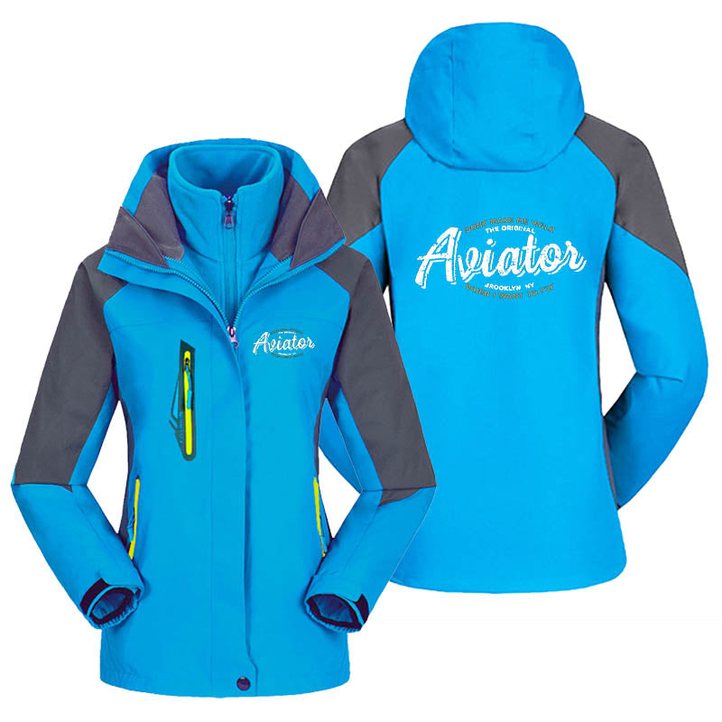 Aviator - Dont Make Me Walk Designed Thick "WOMEN" Skiing Jackets