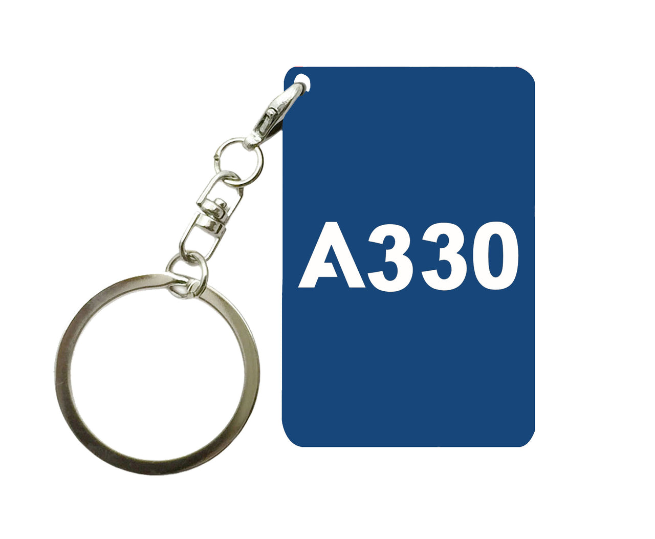 A330 Flat Text Designed Key Chains