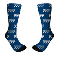 Thumbnail for Boeing 777 & Text Designed Socks