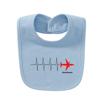 Thumbnail for Aviation Heartbeats Designed Baby Saliva & Feeding Towels