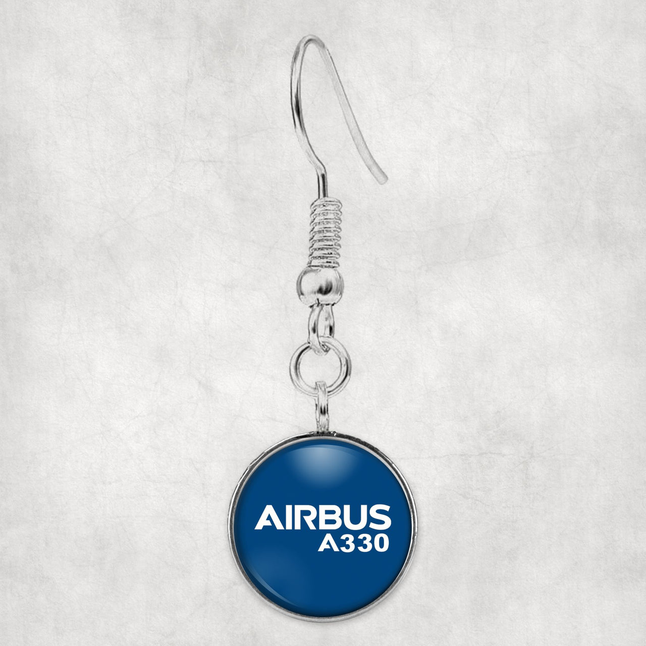 Airbus A330 & Text Designed Earrings