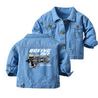 Thumbnail for Boeing 757 & Rolls Royce Engine (RB211) Designed Children Denim Jackets