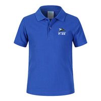 Thumbnail for The Lockheed Martin F22 Designed Children Polo T-Shirts