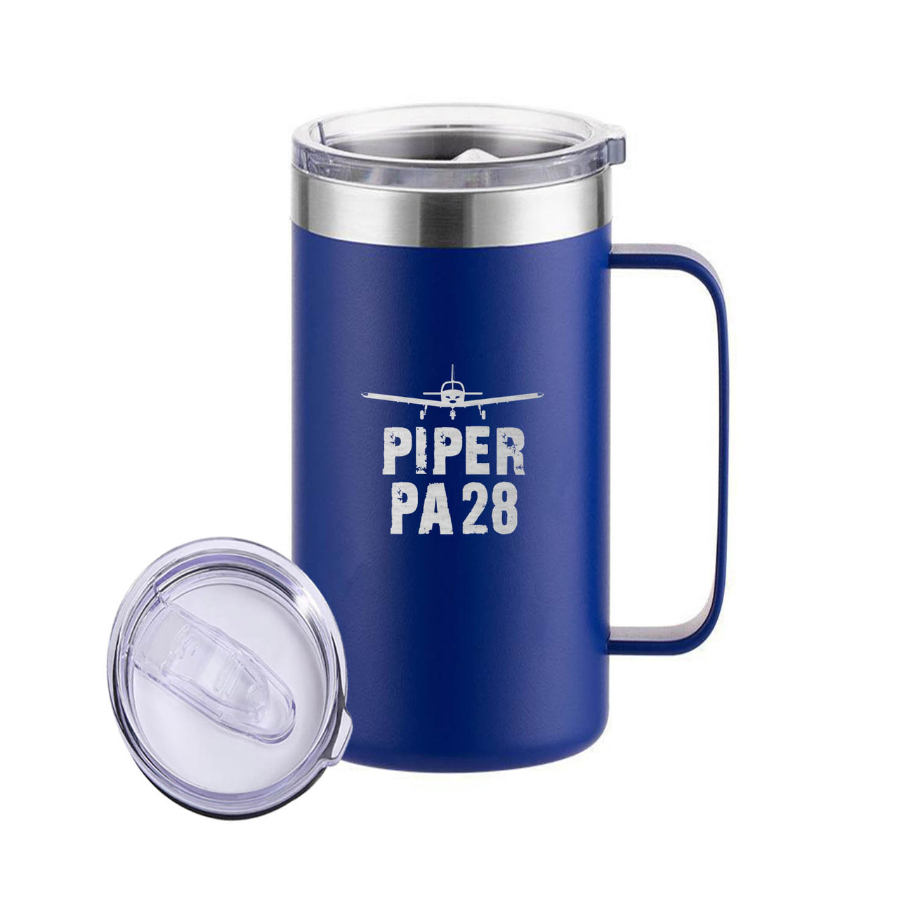 Piper PA28 & Plane Designed Stainless Steel Beer Mugs