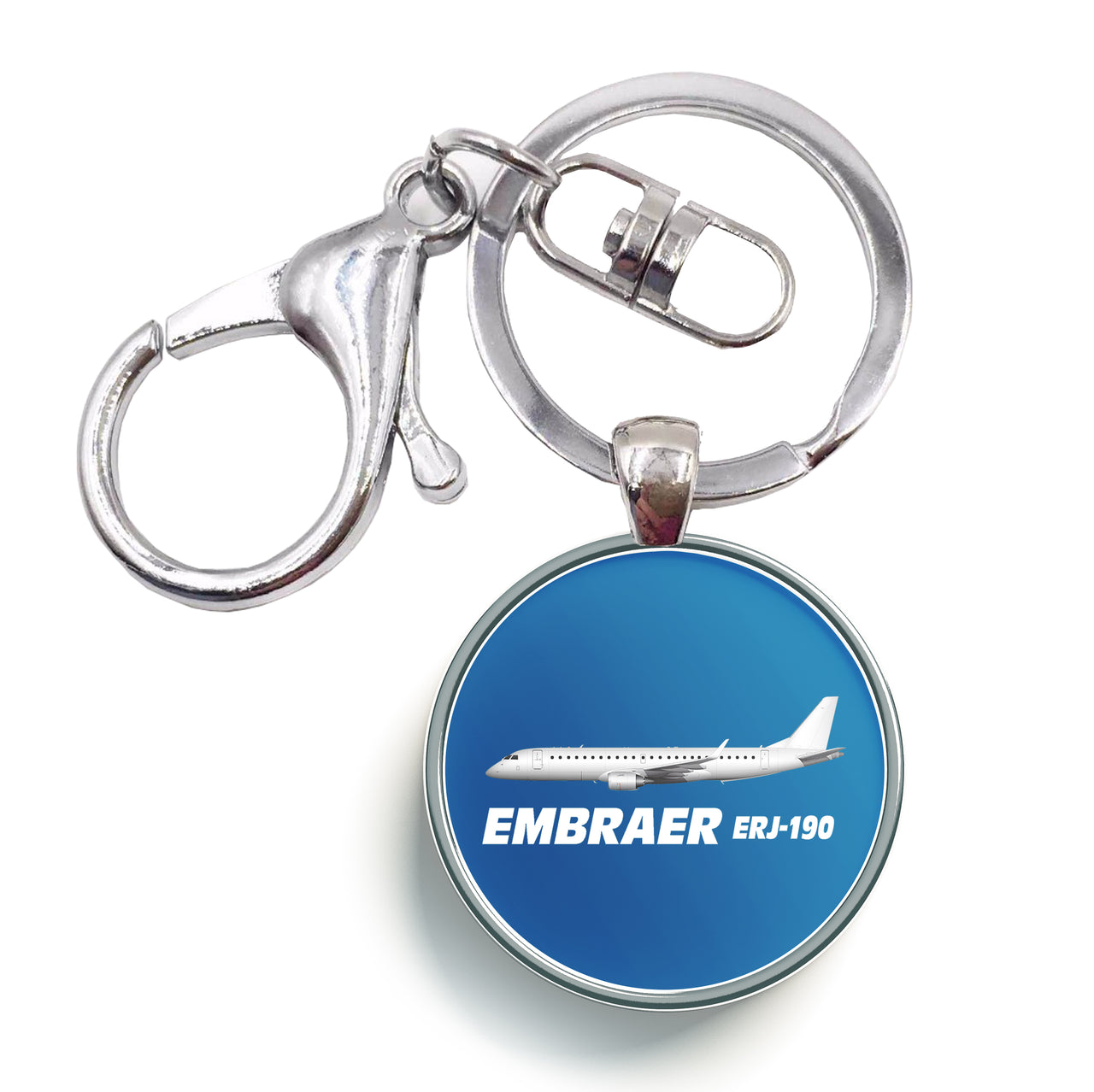 The Embraer ERJ-190 Designed Circle Key Chains