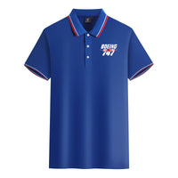 Thumbnail for Amazing Boeing 747 Designed Stylish Polo T-Shirts