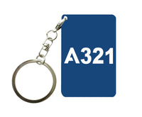 Thumbnail for A321 Flat Text Designed Key Chains