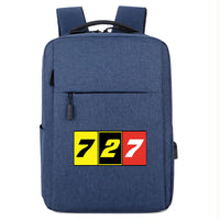 Thumbnail for Flat Colourful 727 Designed Super Travel Bags