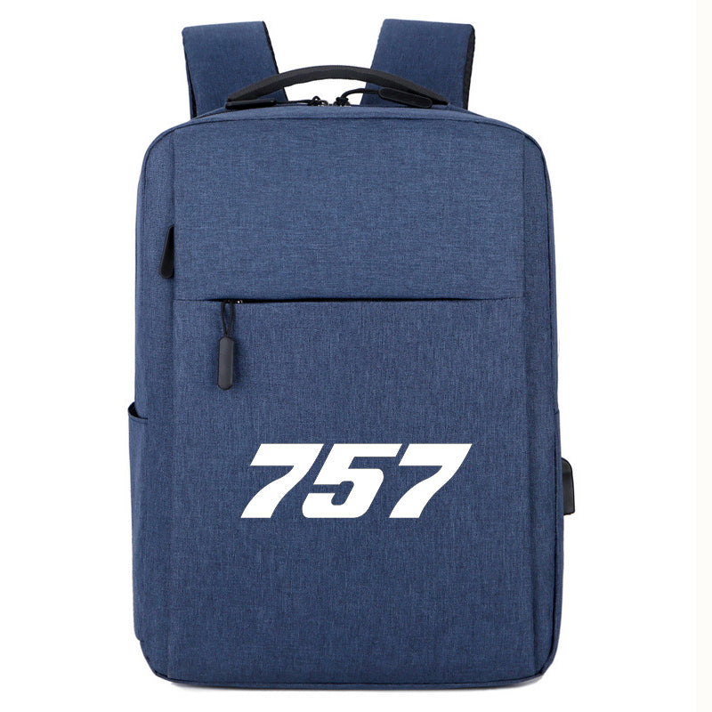 757 Flat Text Designed Super Travel Bags