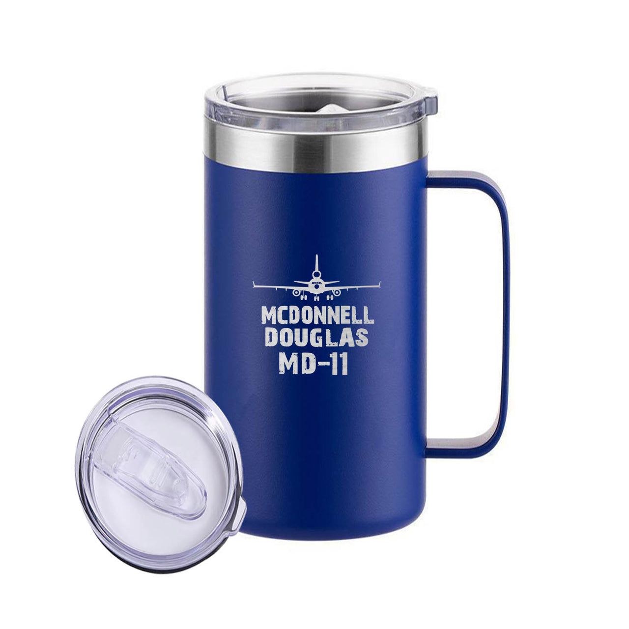 McDonnell Douglas MD-11 & Plane Designed Stainless Steel Beer Mugs