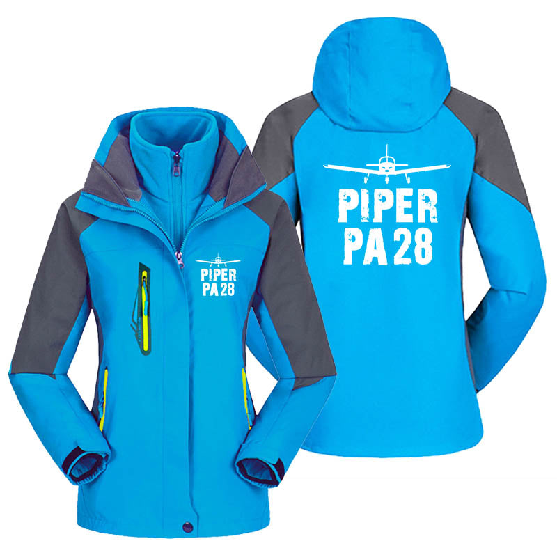 Piper PA28 & Plane Designed Thick "WOMEN" Skiing Jackets