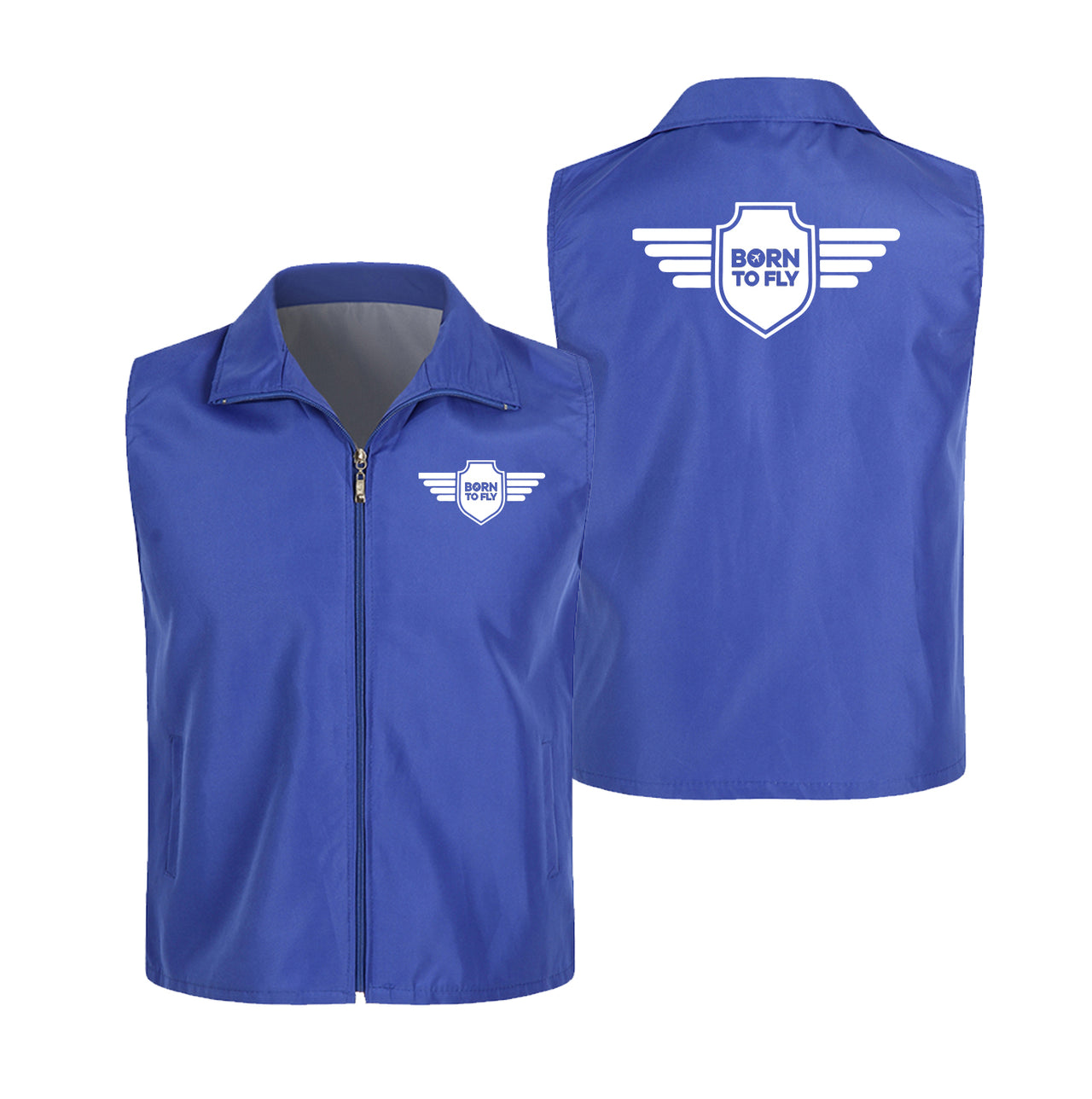 Born To Fly & Badge Designed Thin Style Vests