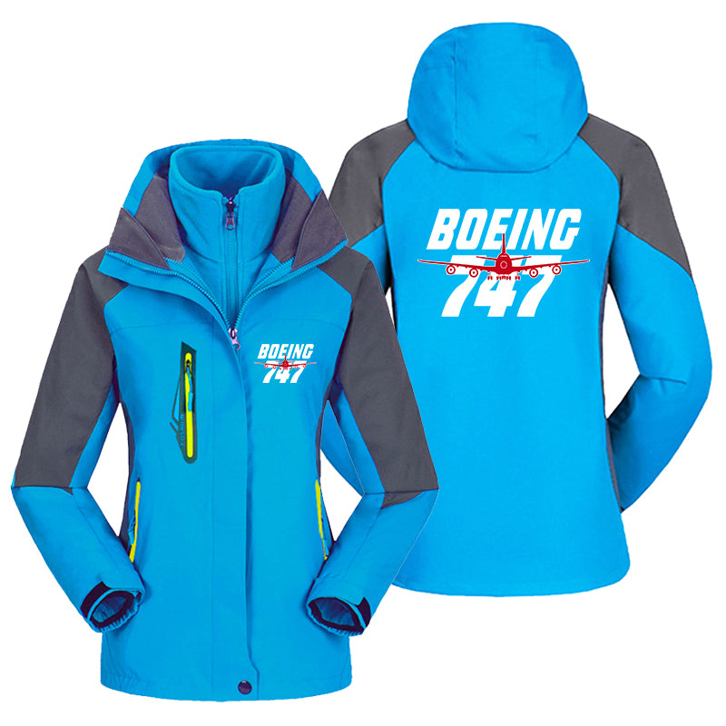 Amazing Boeing 747 Designed Thick "WOMEN" Skiing Jackets