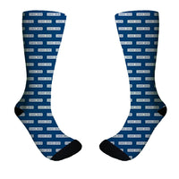 Thumbnail for Cabin Crew Text Designed Socks