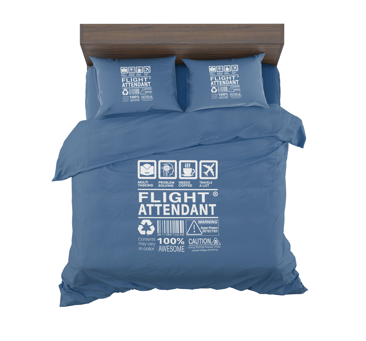 Flight Attendant Label Designed Bedding Sets