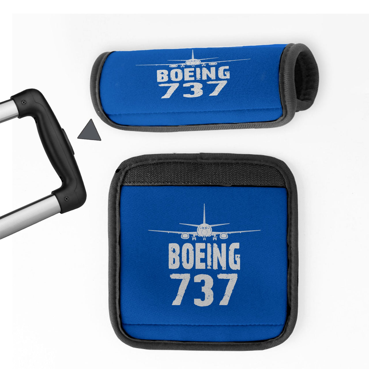 Boeing 737 & Plane Designed Neoprene Luggage Handle Covers