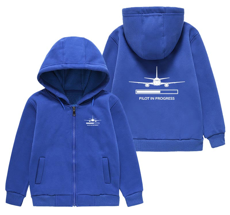 Pilot In Progress Designed "CHILDREN" Zipped Hoodies