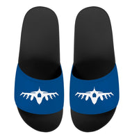 Thumbnail for Fighting Falcon F16 Silhouette Designed Sport Slippers