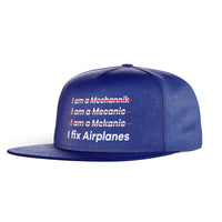 Thumbnail for I Fix Airplanes Designed Snapback Caps & Hats