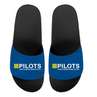 Thumbnail for Pilots They Know How To Fly Designed Sport Slippers