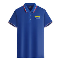 Thumbnail for Pilot & Badge Designed Stylish Polo T-Shirts