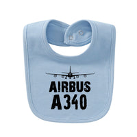 Thumbnail for Airbus A340 & Plane Designed Baby Saliva & Feeding Towels