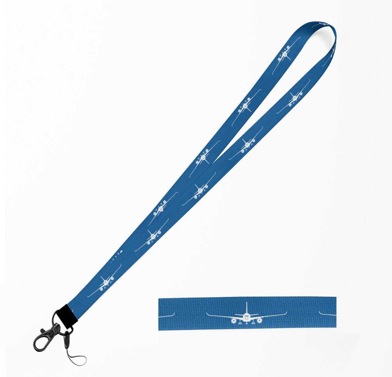 Airbus A350 Silhouette Designed Lanyard & ID Holders