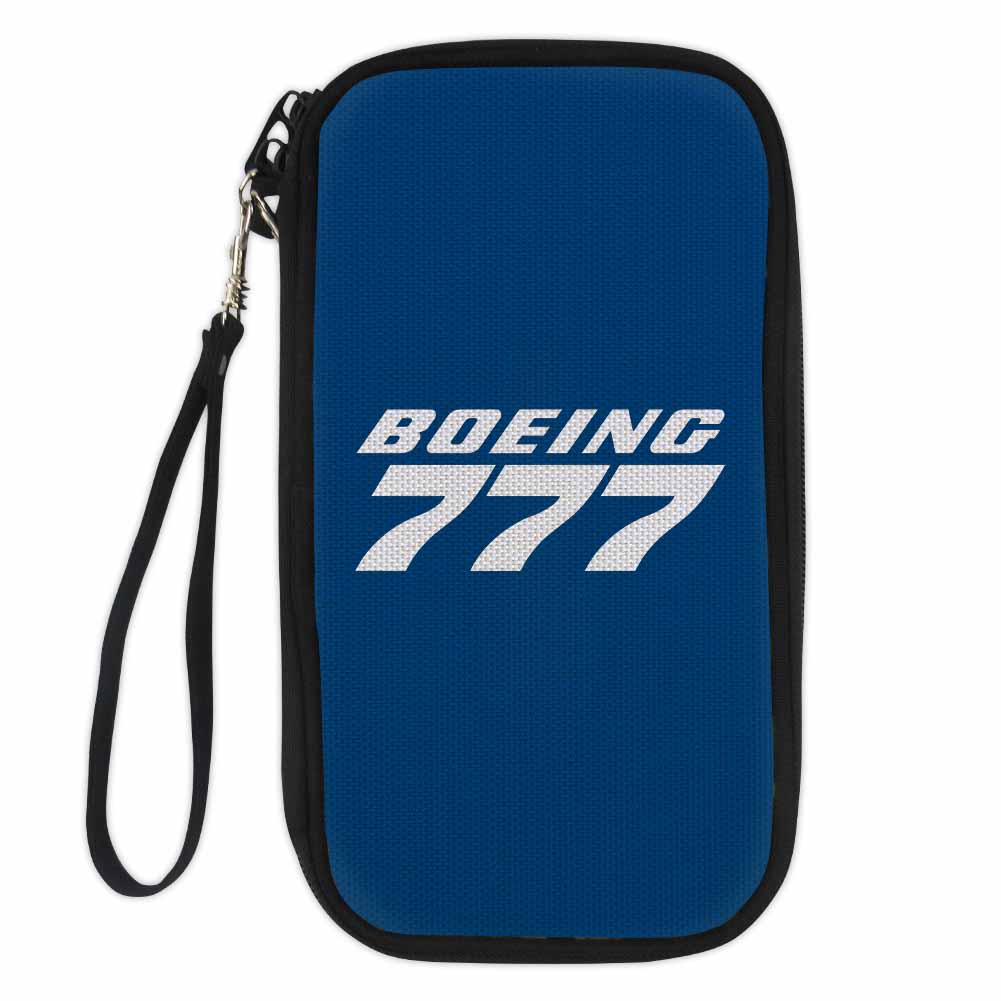 Boeing 777 & Text Designed Travel Cases & Wallets