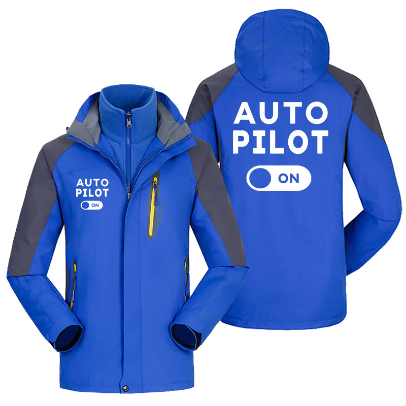 Auto Pilot ON Designed Thick Skiing Jackets