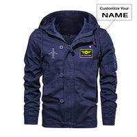 Thumbnail for Airplane Shape Aviation Alphabet Designed Cotton Jackets