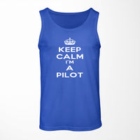 Thumbnail for Keep Calm I'm a Pilot Designed Tank Tops