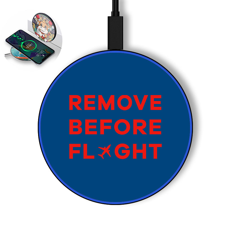 Remove Before Flight Designed Wireless Chargers