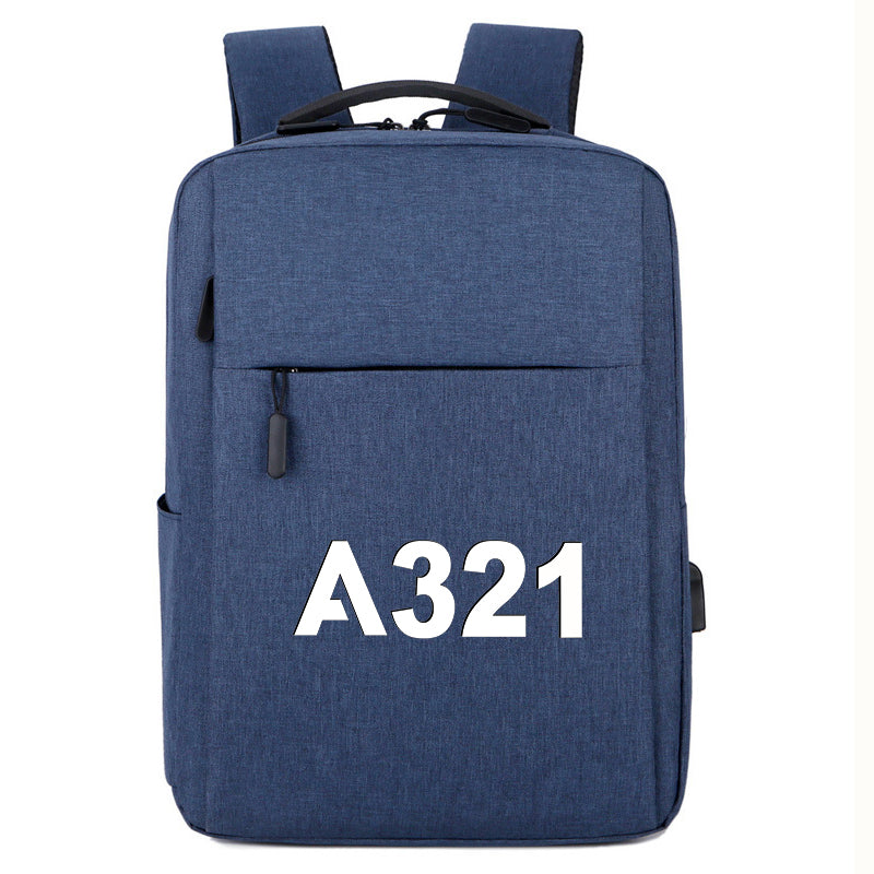 A321 Flat Text Designed Super Travel Bags