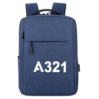 Thumbnail for A321 Flat Text Designed Super Travel Bags