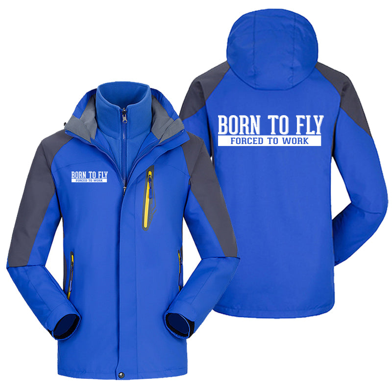 Born To Fly Forced To Work Designed Thick Skiing Jackets