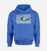 Thumbnail for Departing Qantas Boeing 747 Designed Hoodies