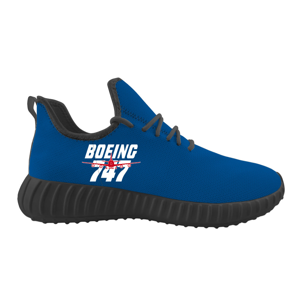 Amazing Boeing 747 Designed Sport Sneakers & Shoes (MEN)